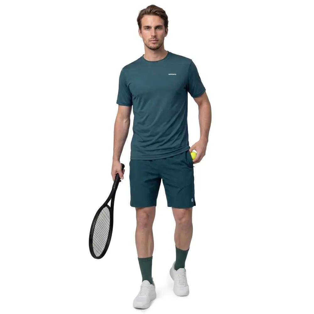 Men Tennis 's technical shorts Velozix Green Green 3/7