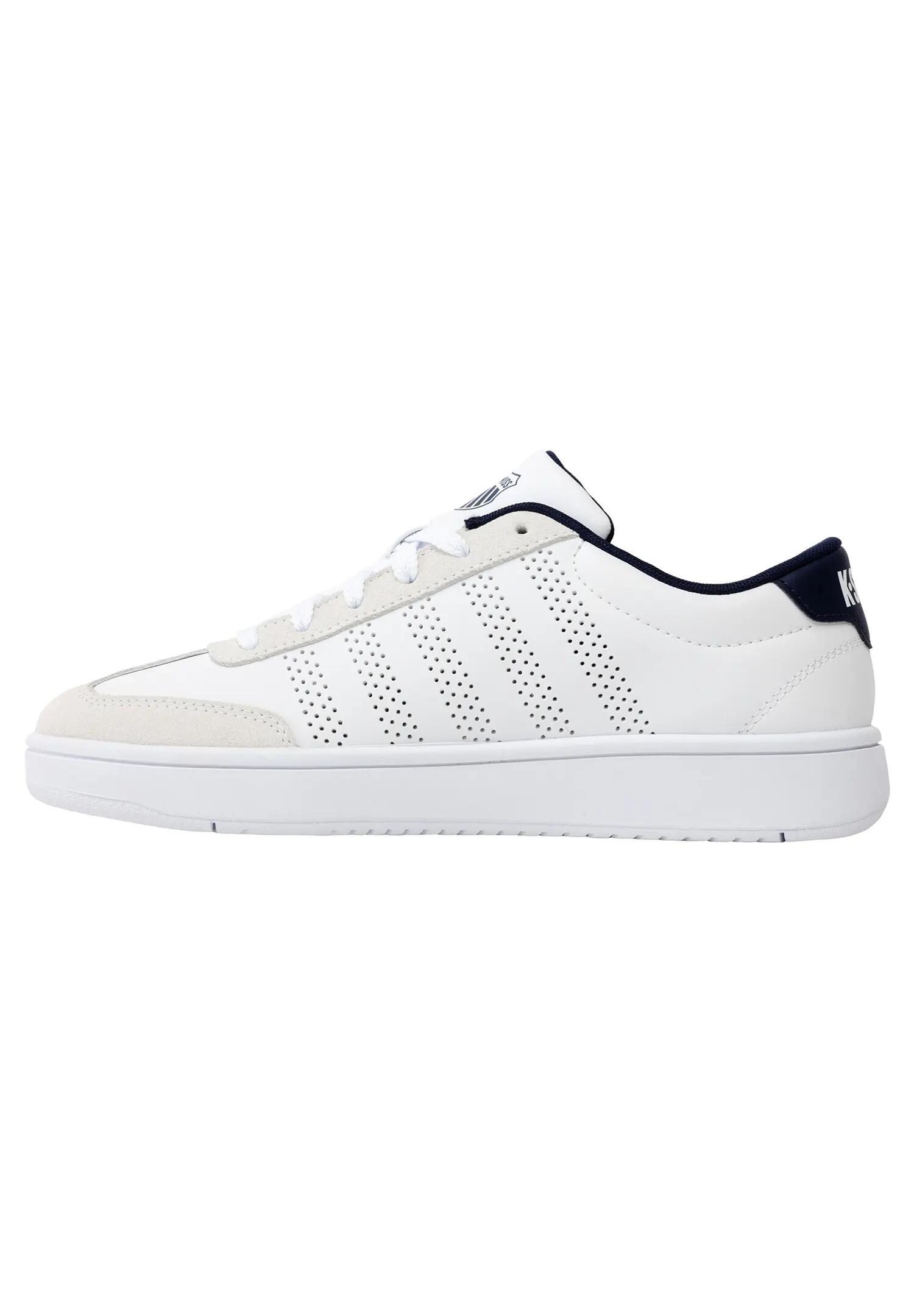 K Swiss Damen Court Open T Toe Sneaker White/Indigo 6/6