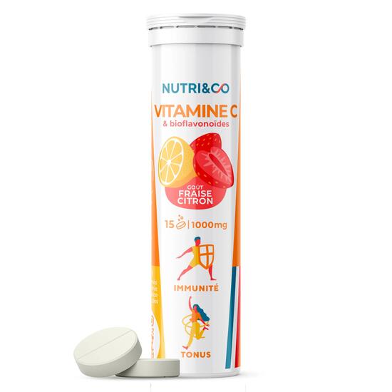 Vitamine C - Fraise-Citron - 15 comprimés