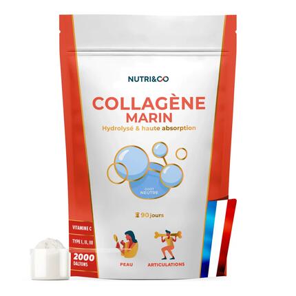 Collagène Marin - Santé et Prévention Articulaire - Goût Pêche - 540g