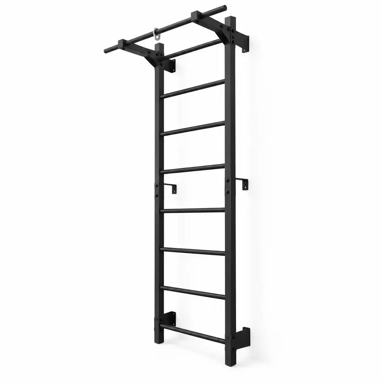 Spalliera metallica STEEL M 213 cm nera con sbarra per trazioni 4/6