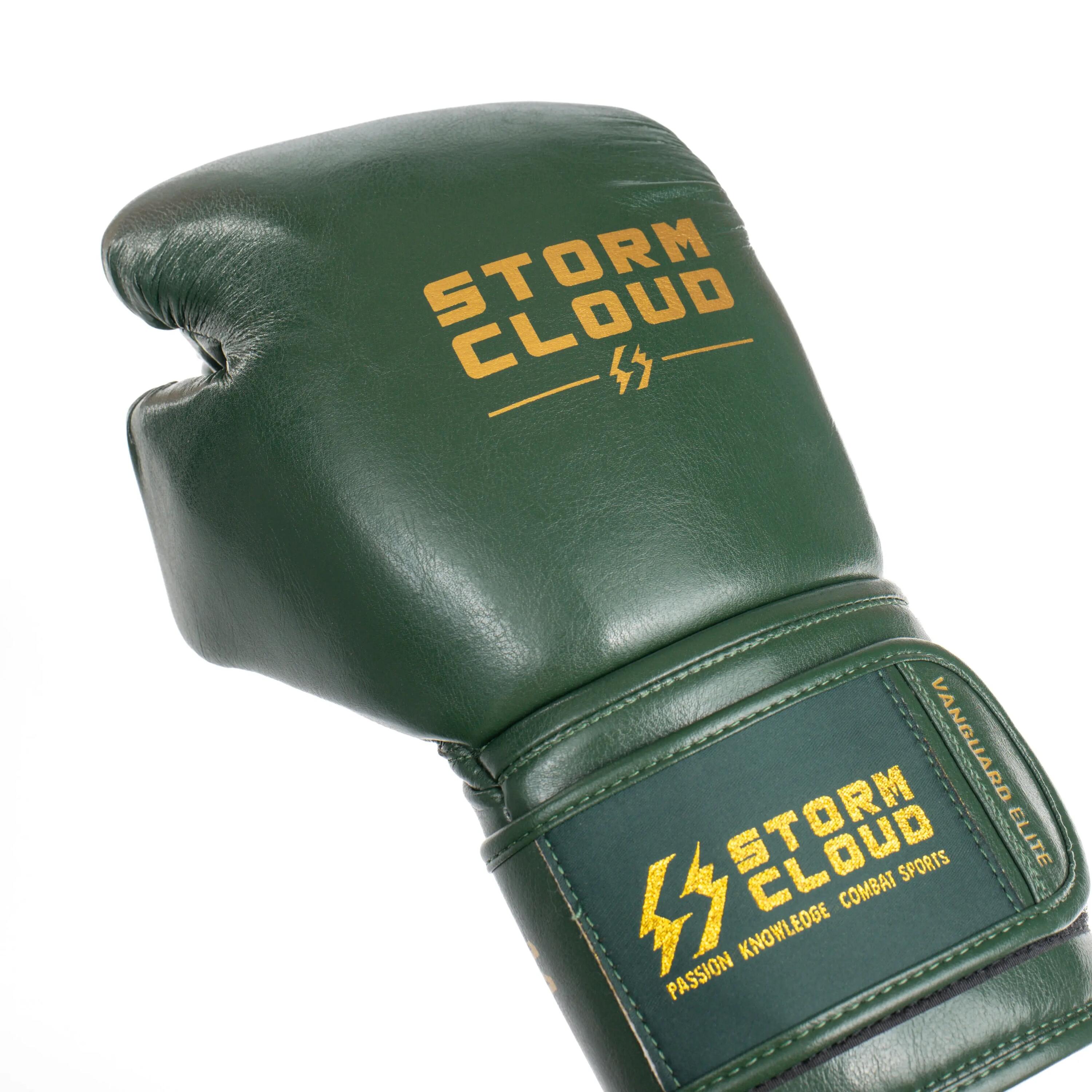 StormCloud Rękawice bokserskie Vanguard Boxing Elite Zielone 10 oz 4/7