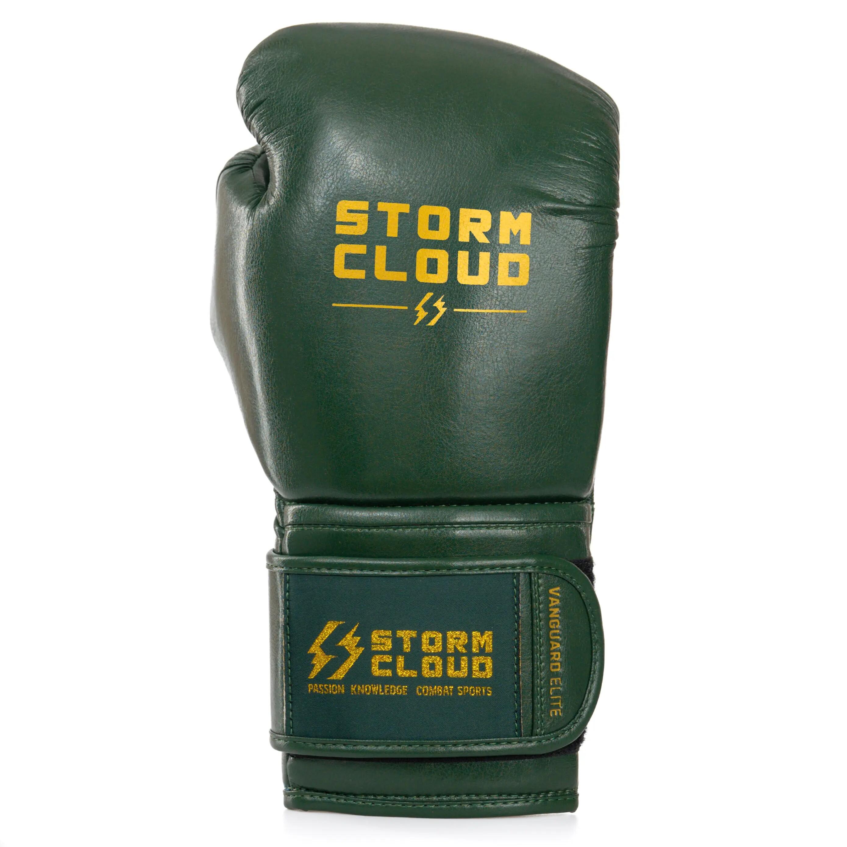 StormCloud Rękawice bokserskie Vanguard Boxing Elite Zielone 10 oz 2/7