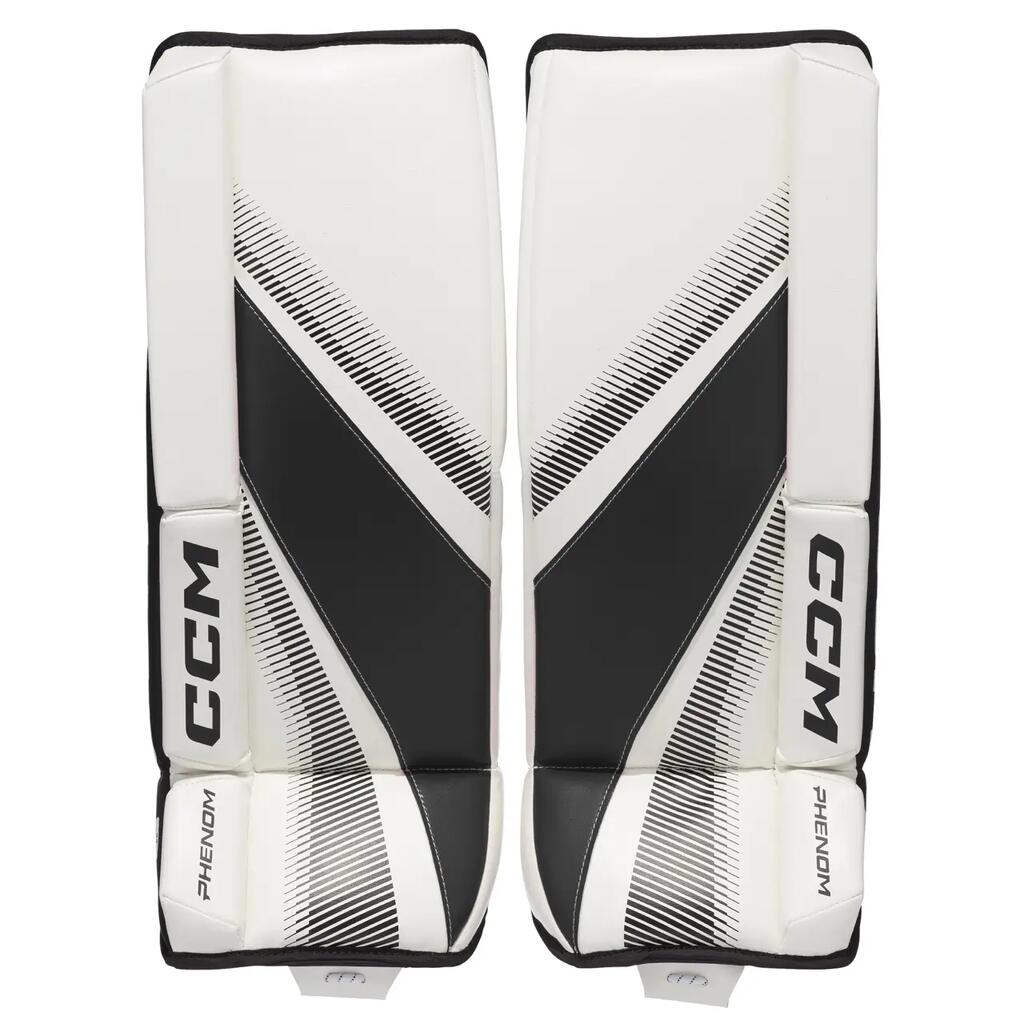 GPPHNM YT CCM Phenom Goalie Pads White\/Black 20