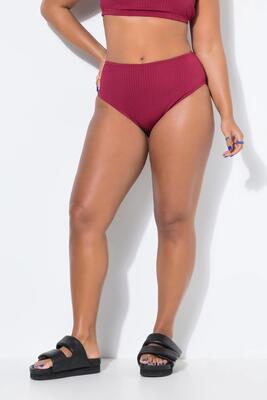 Dames bikinibroekje high waist model structuurstrepen