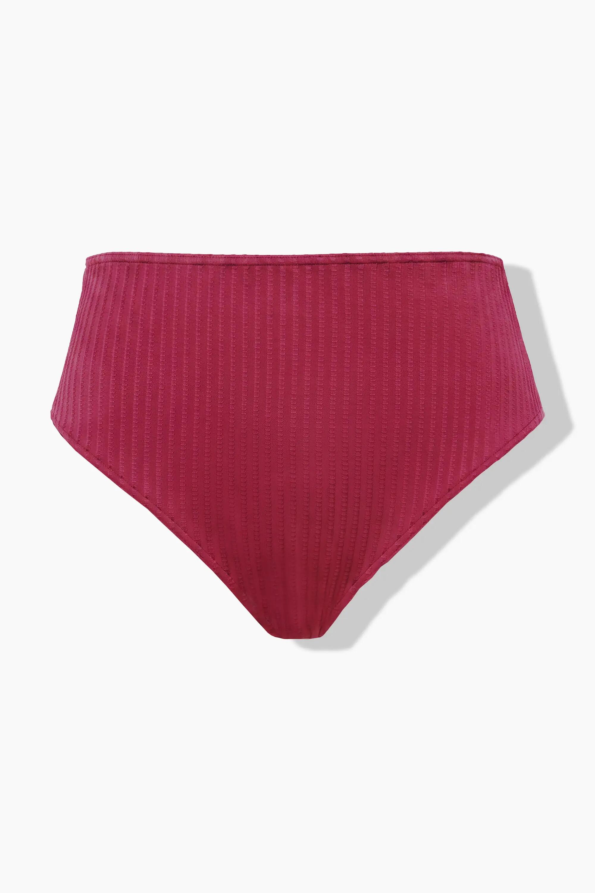 Damen Bikini-Slip HighWaist Strukturstreifen Shaping 13/13