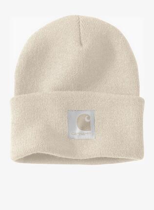 Czapka zimowa damska Carhartt Satin Lined Cuffed Beanie - oat milk