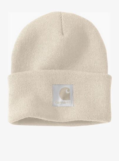 Czapka zimowa damska Carhartt Satin Lined Cuffed Beanie - oat milk