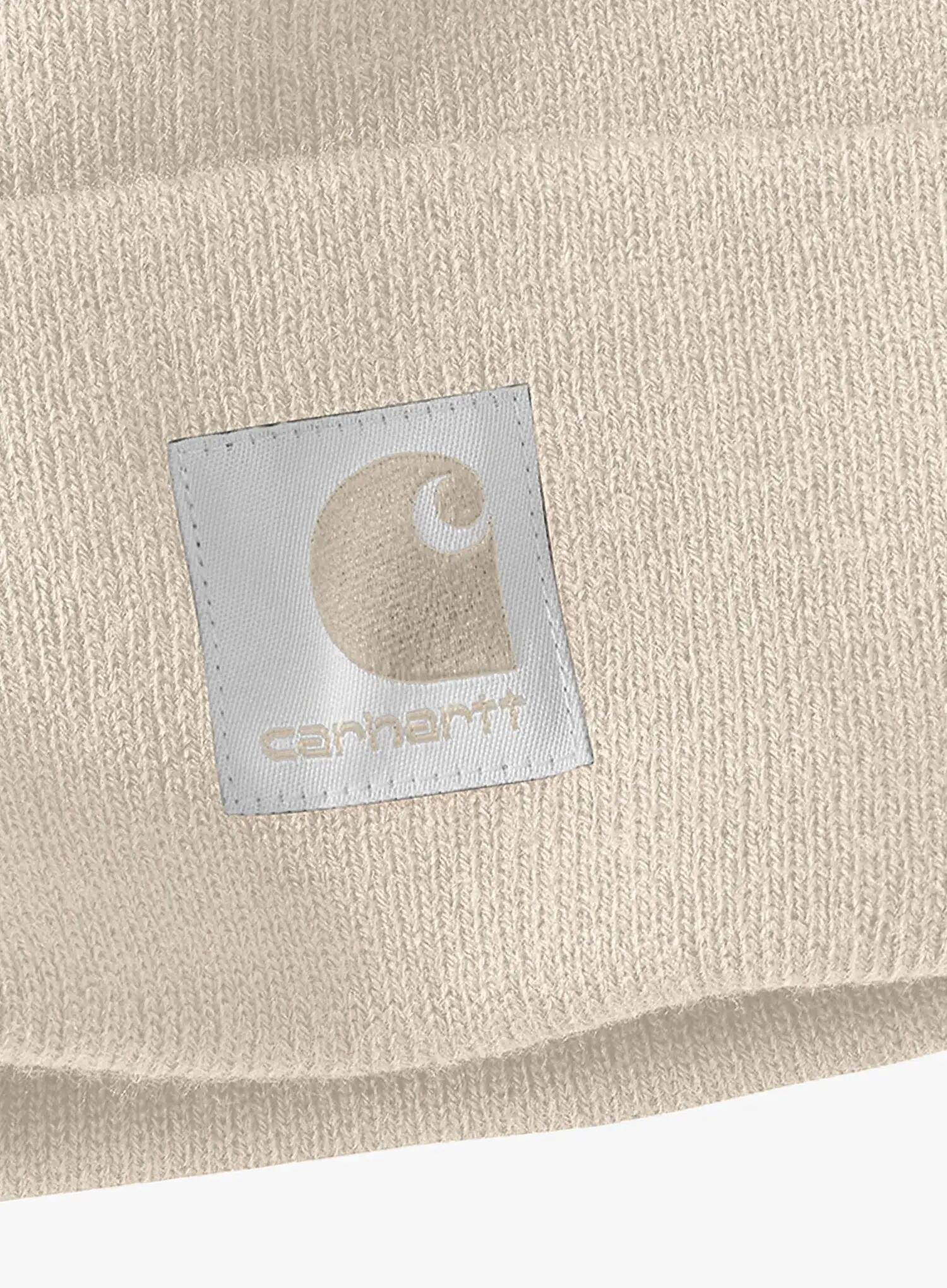 Czapka zimowa damska Carhartt Satin Lined Cuffed Beanie - oat milk 2/2