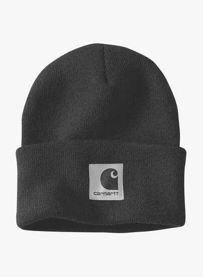 Czapka zimowa damska Carhartt Satin Lined Cuffed Beanie - black