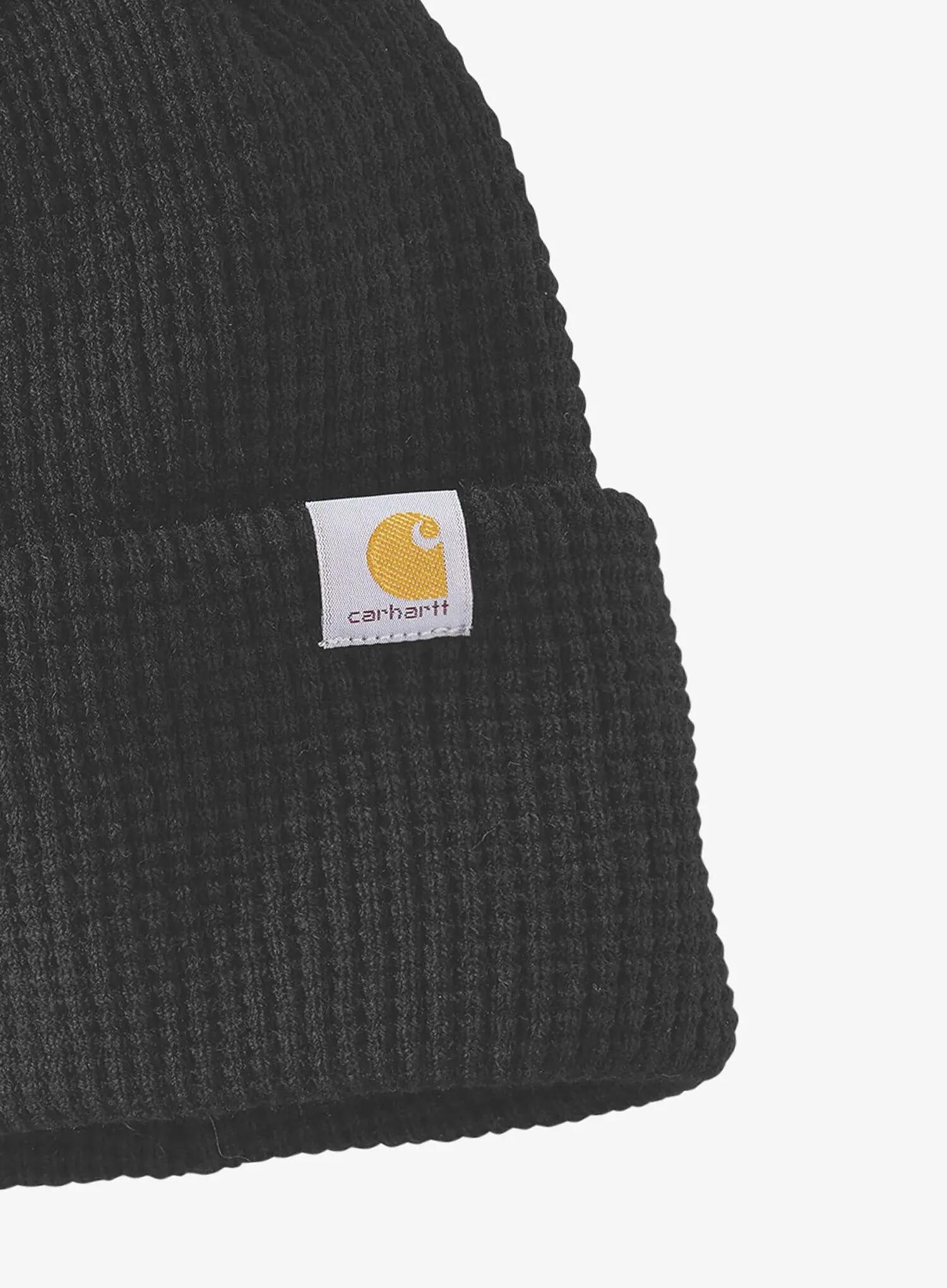 Czapka zimowa Carhartt Waffle Cuffed Beanie - black 2/2