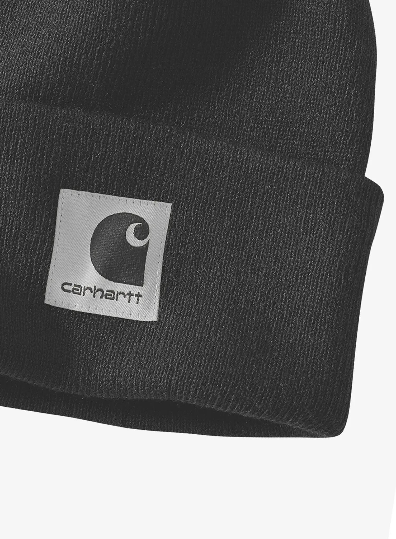 Czapka zimowa damska Carhartt Satin Lined Cuffed Beanie - black 2/4