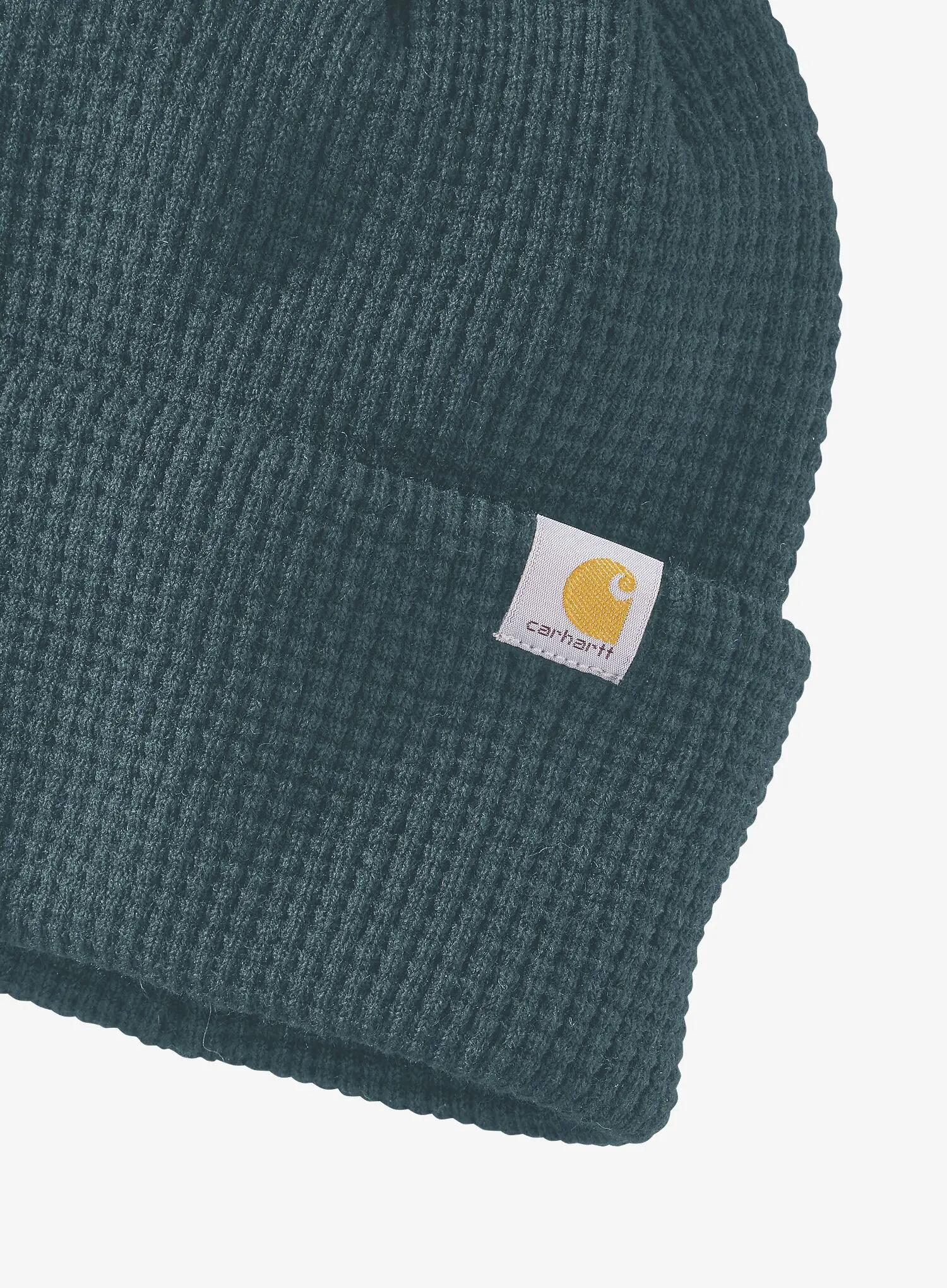 Czapka zimowa Carhartt Waffle Cuffed Beanie - dark harbor teal 2/2