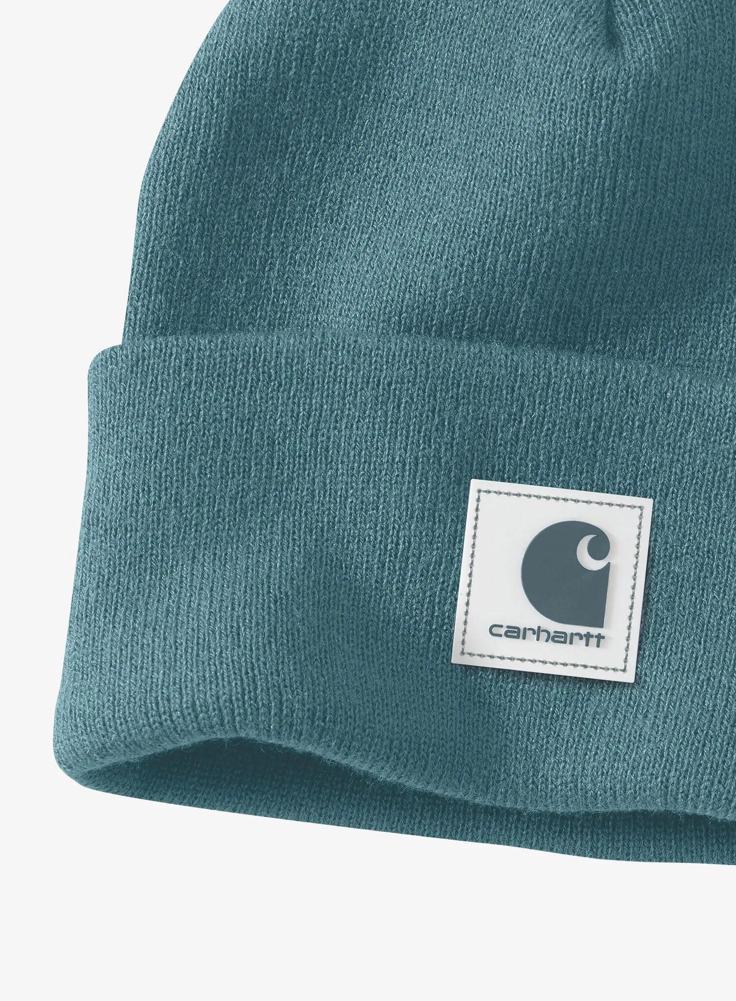 Czapka zimowa Carhartt Rubber Patch Watch Cap Beanie - harbor teal 2/2