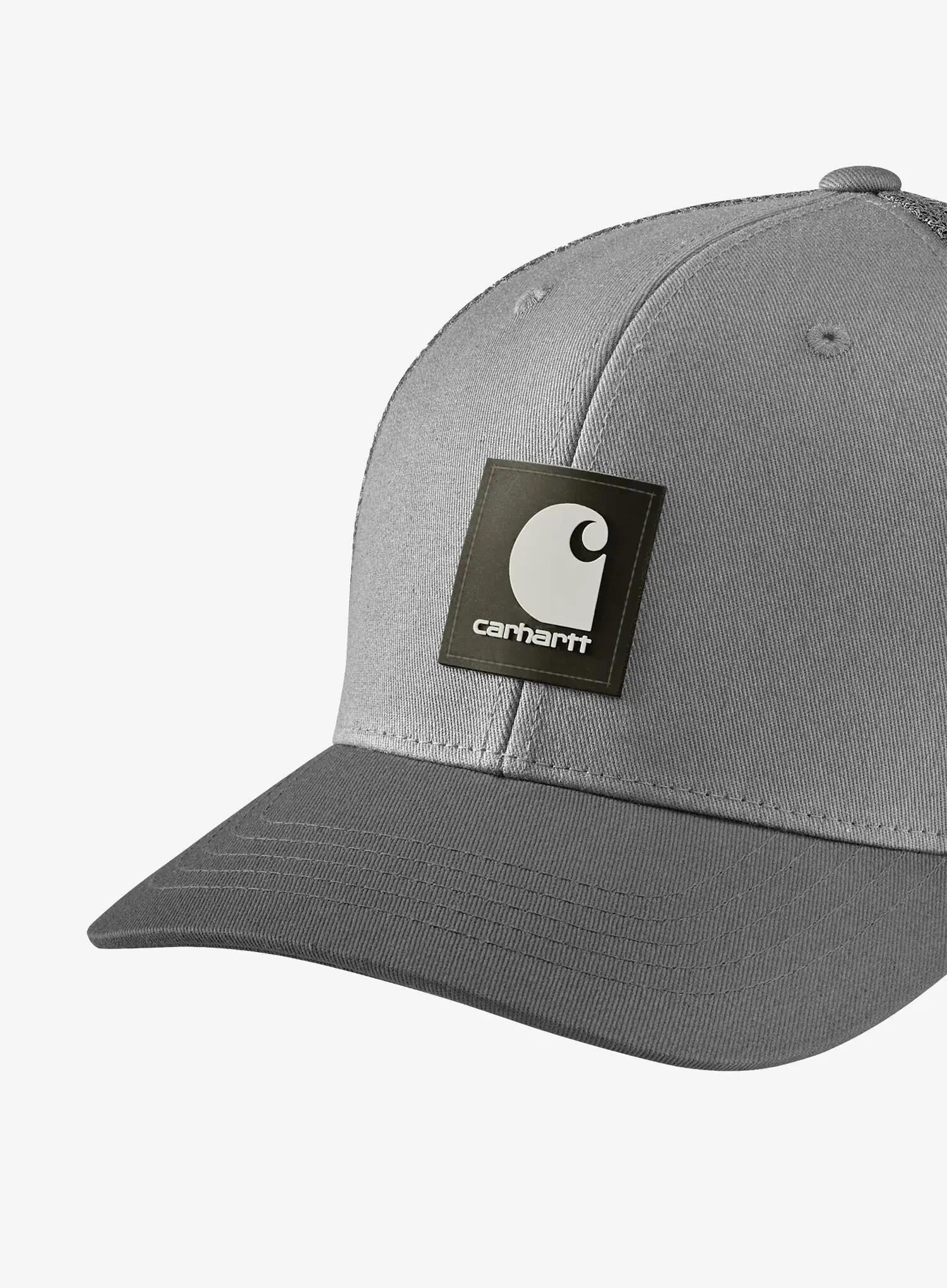 Czapka z daszkiem Carhartt Twill Mesh-Back Logo Patch Cap - asphalt 3/4