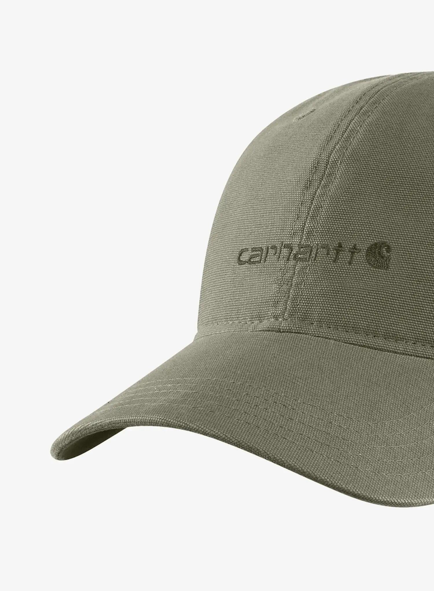 Czapka z daszkiem damska Carhartt Canvas Embroidered Graphic Cap - dusty olive 3/4