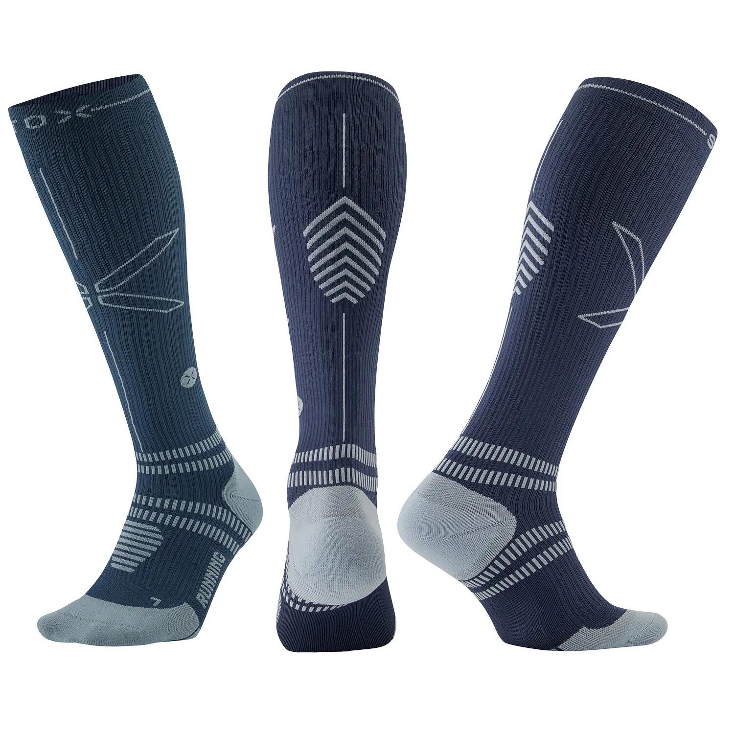 Hardloopsokken Dames - Compressiekousen Blauw / Lichtblauw - Maat M: 38-40 2/7