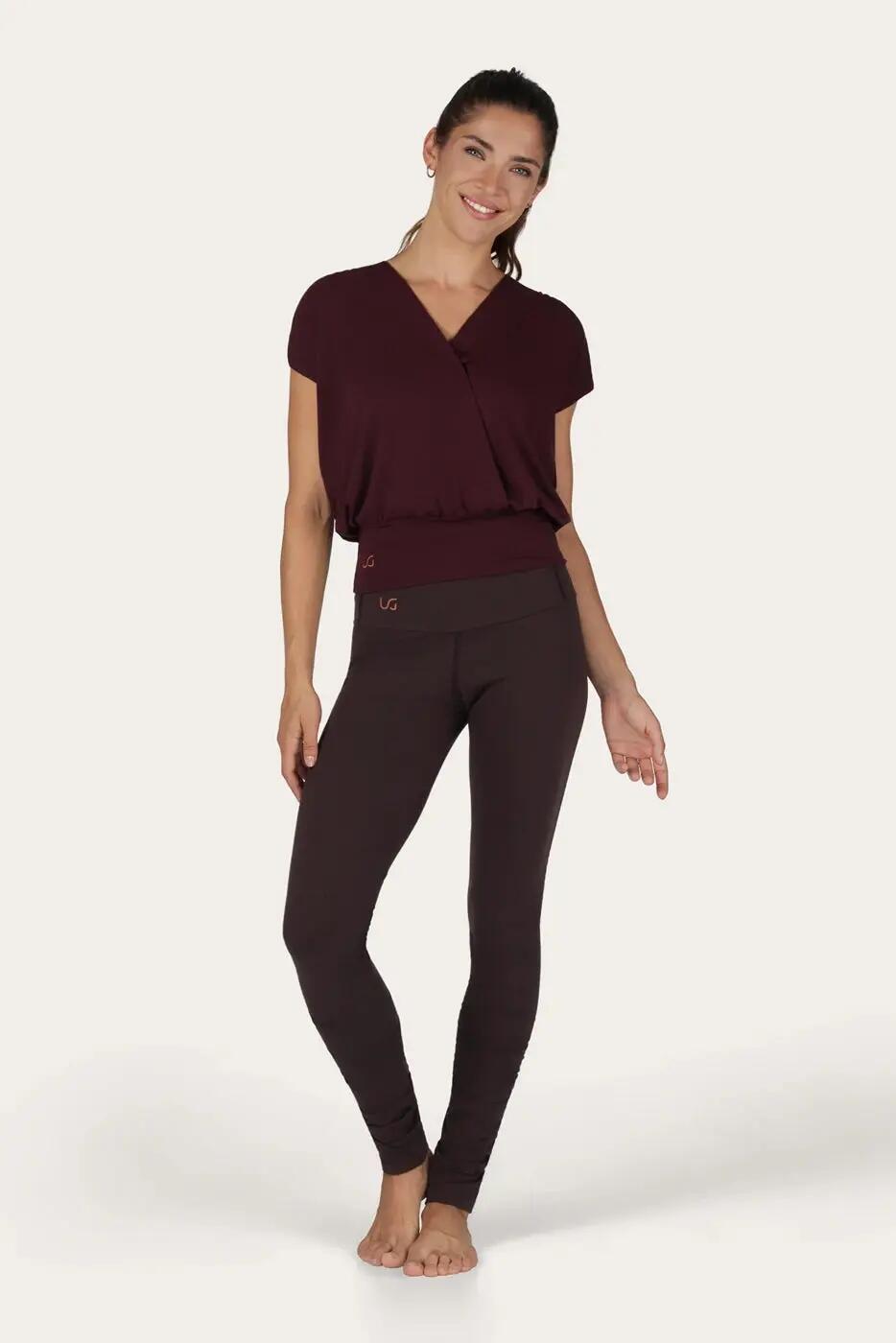 Legging de Yoga et Pilates Gaia - Legging tendance taille haute  - Coffee 4/6
