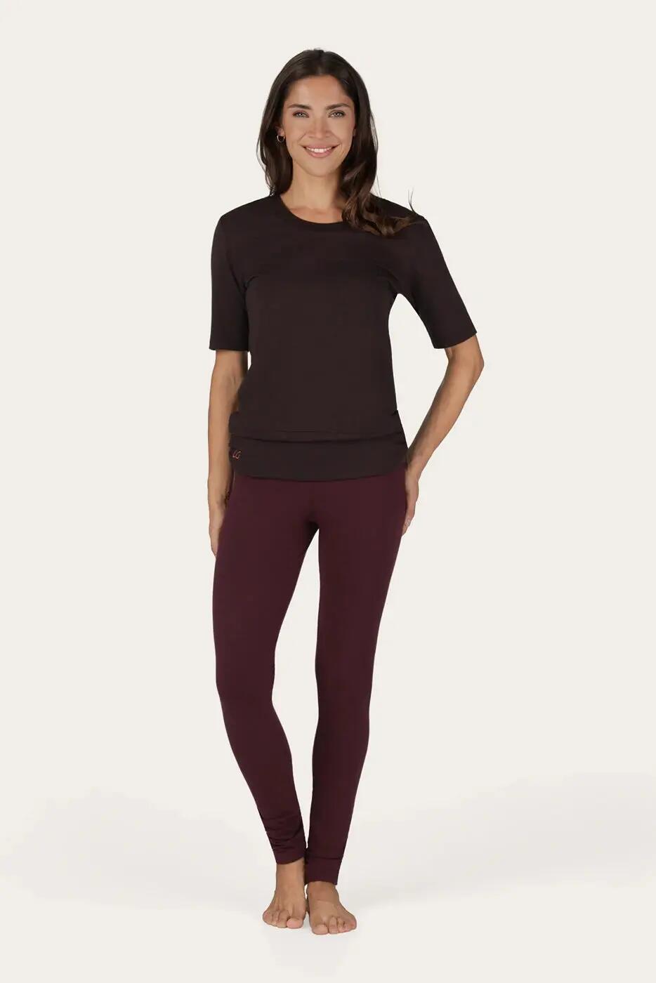 Legging de Yoga/Pilates Bhaktified - taille mi-haute en coton bio - Figue 4/6
