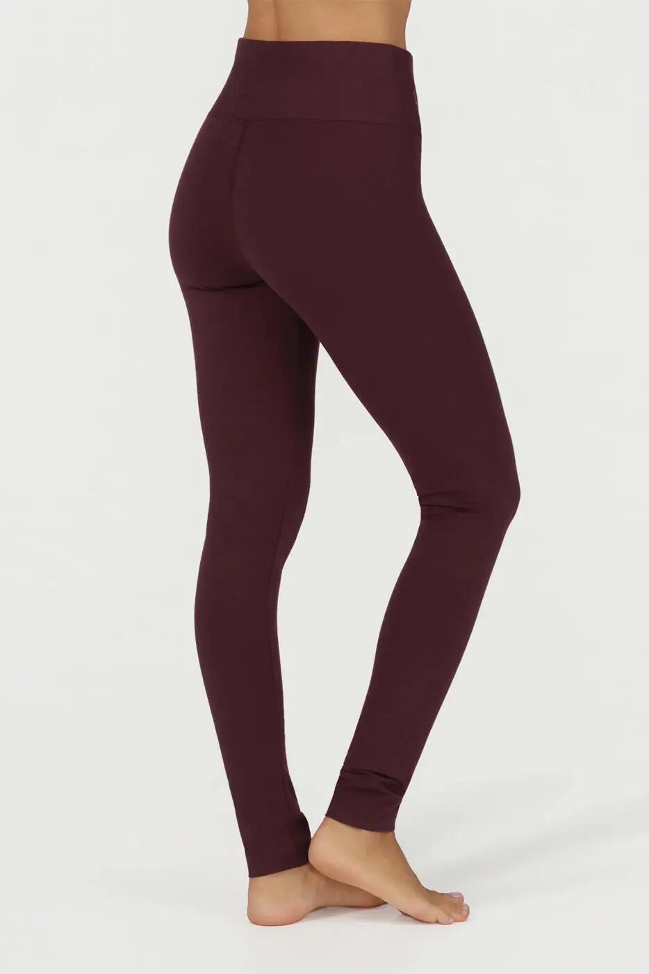Legging de Yoga/Pilates Bhaktified - taille mi-haute en coton bio - Figue 3/6