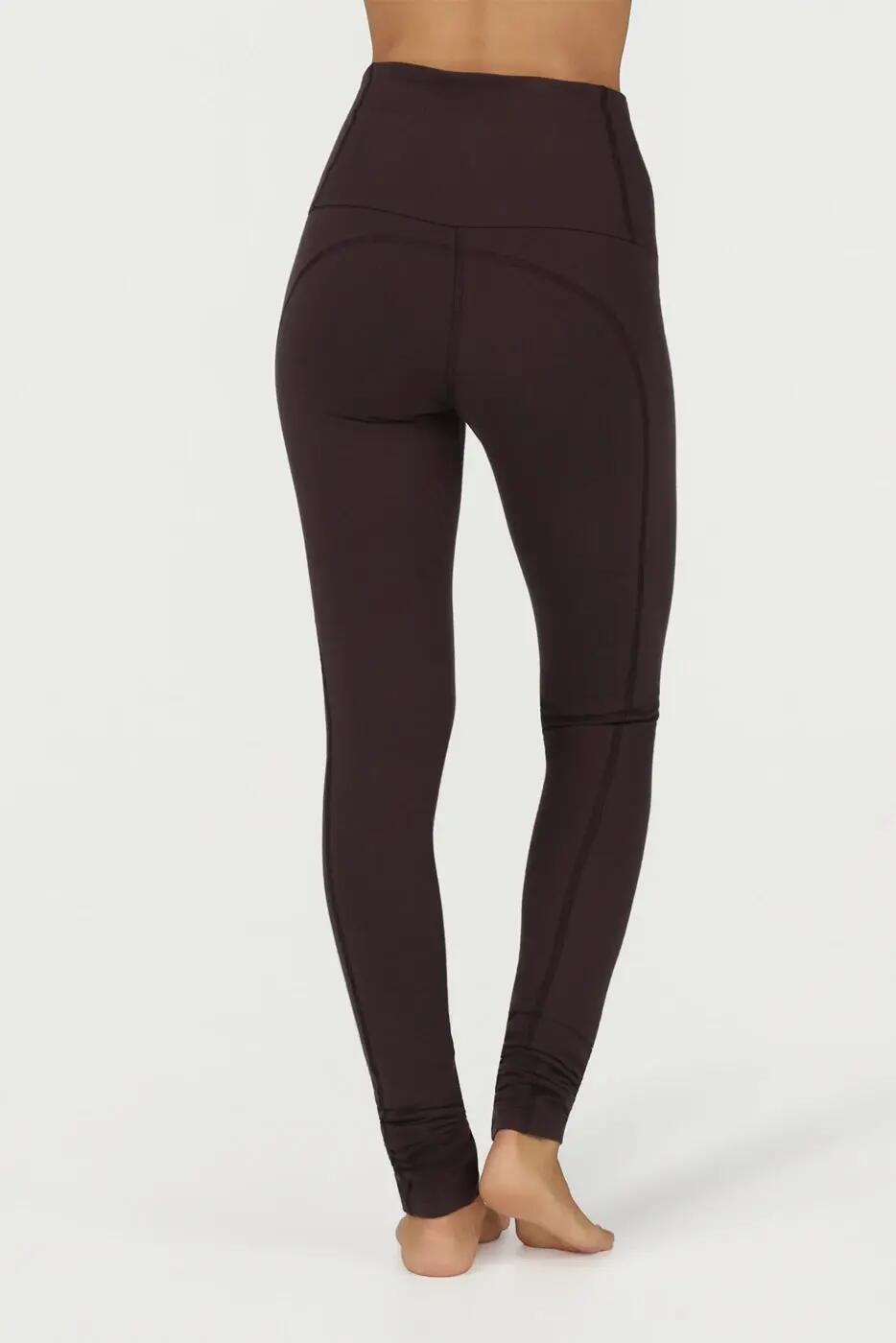 Legging de Yoga et Pilates Gaia - Legging tendance taille haute  - Coffee 2/6
