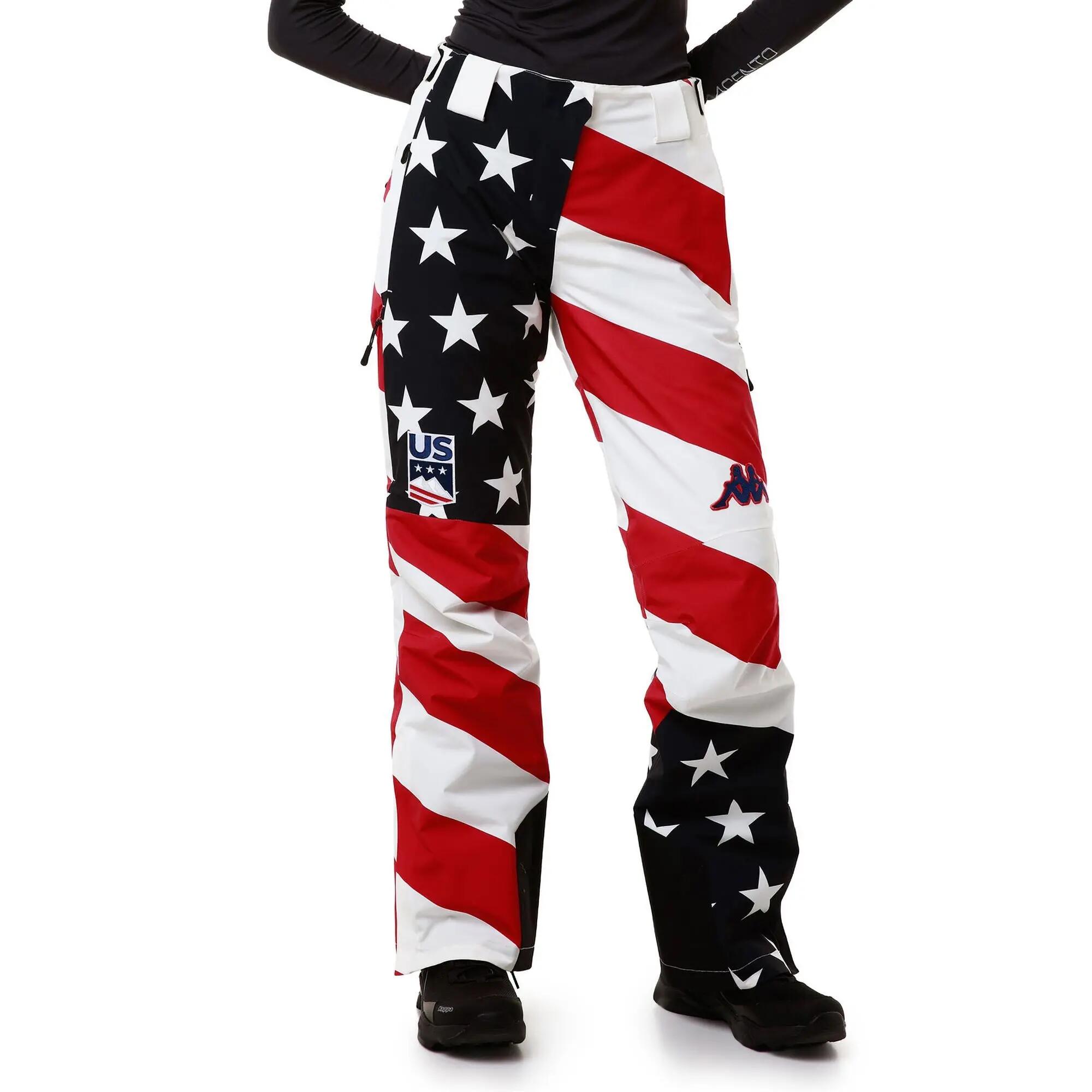 Pantalon de survêtement pour femme bleu pour ski 3/5