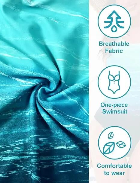 Maillot de Bain 1 Pièce Femme Ventre Plat Maillot à Bretelles Larges,taille XL 5/5