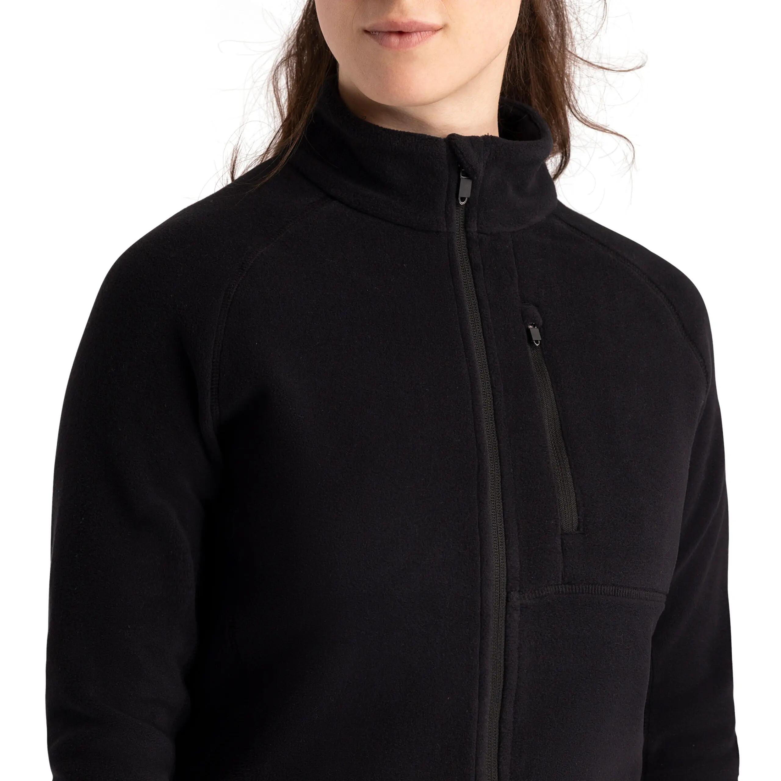 Womens Fleece Recycled Microfleece Full Zip with Chest Pocket Script 5/5