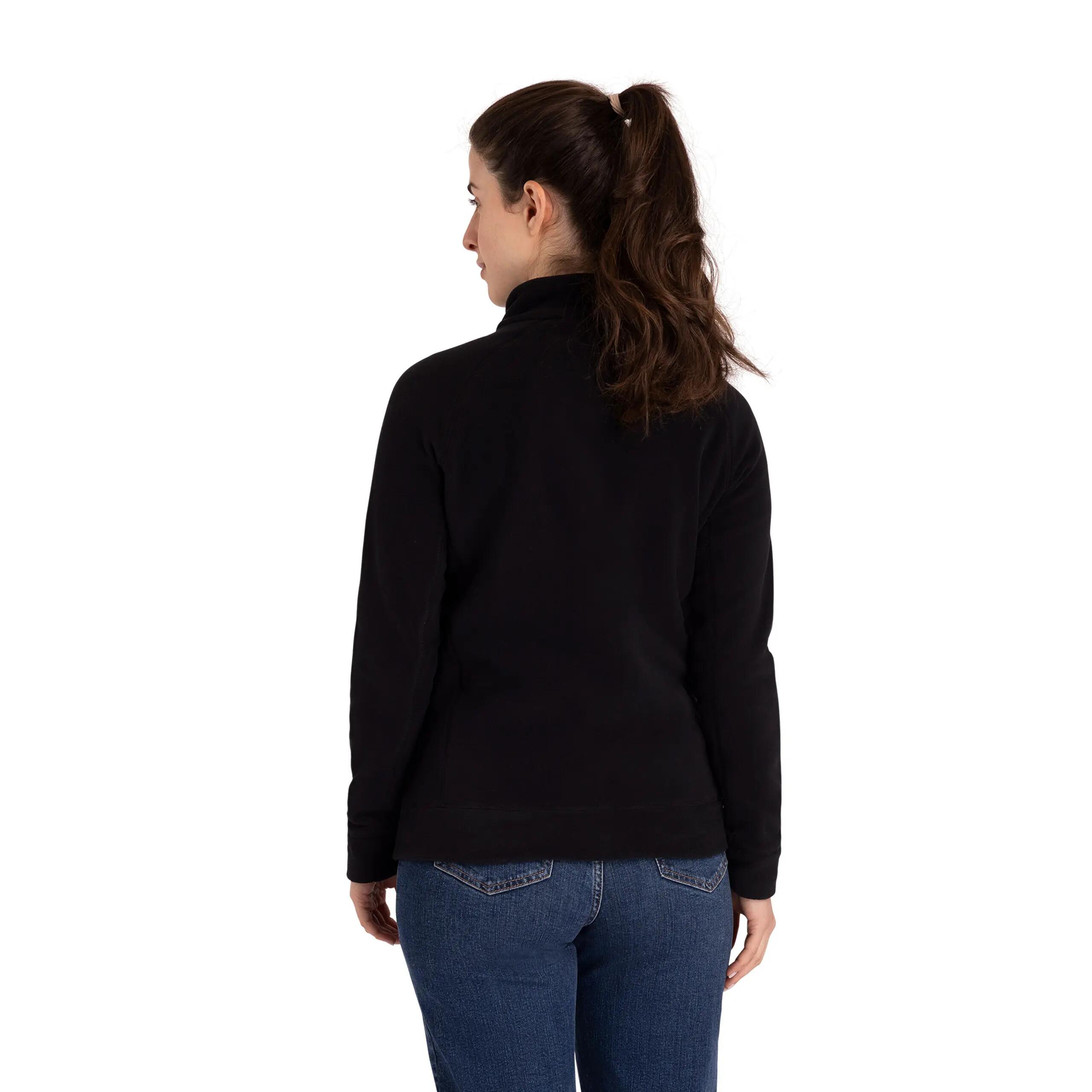 Womens Fleece Recycled Microfleece Full Zip with Chest Pocket Script 3/5