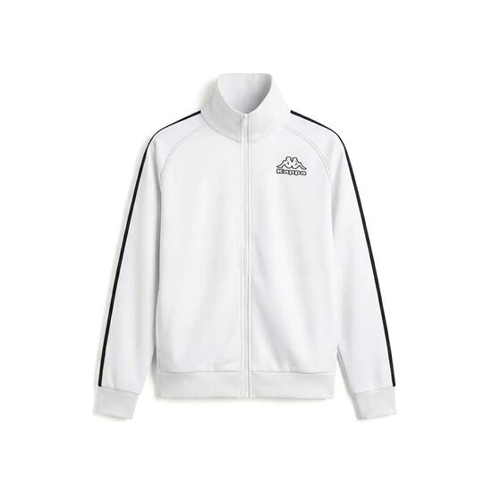 Sweat-shirt zippé pour homme blanc pour sportif/sportive