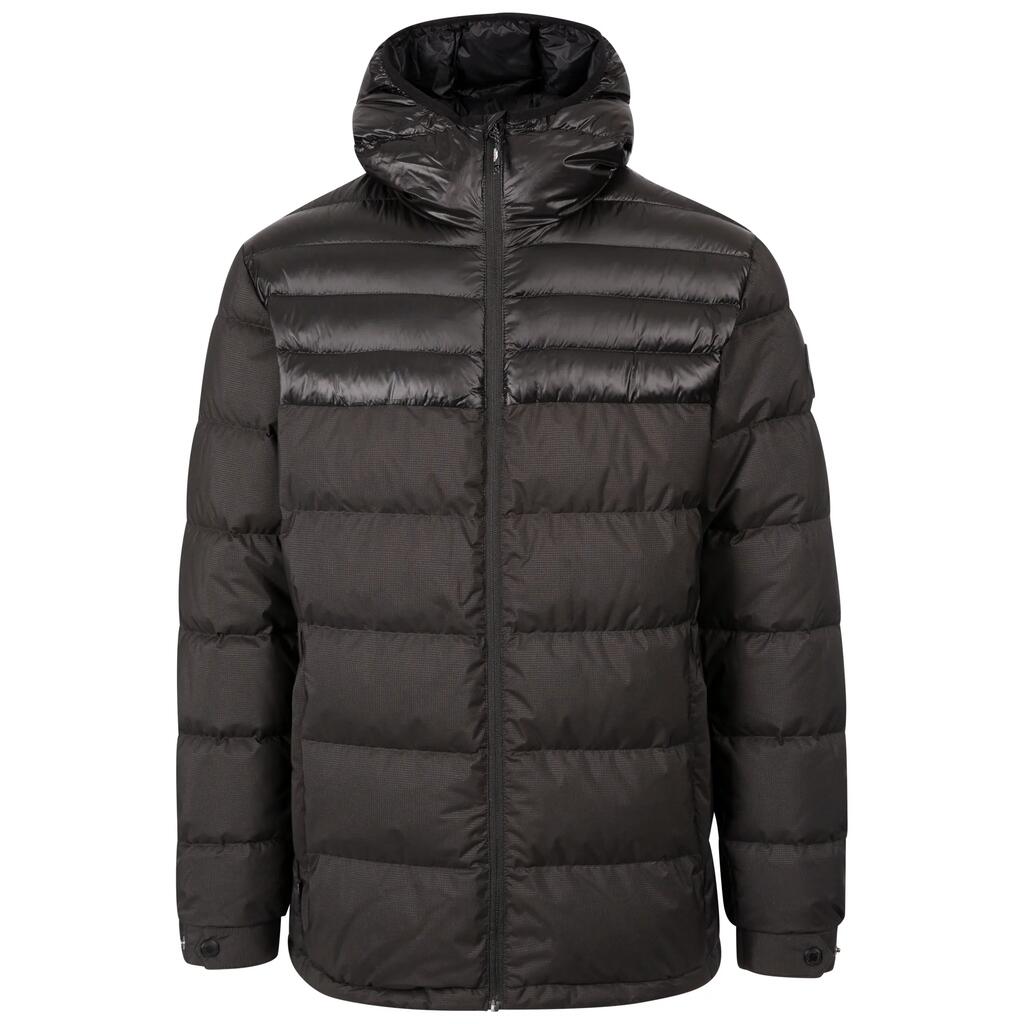 Mens Down Jacket Hood Padded Outdoor Casual Winter Coat Tacker