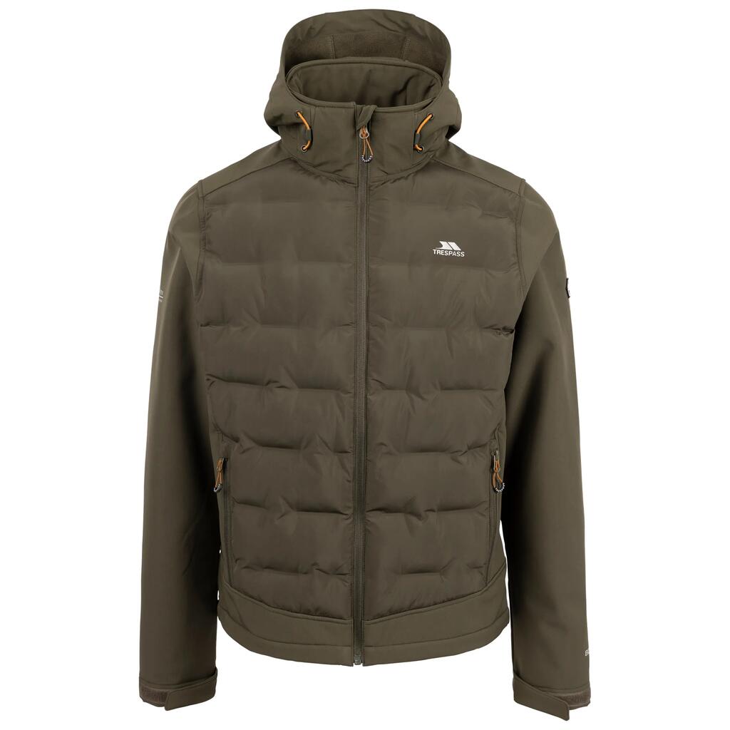 Men's Adjustable Zip Off Hood Waterproof Softshell Jacket - Alwero