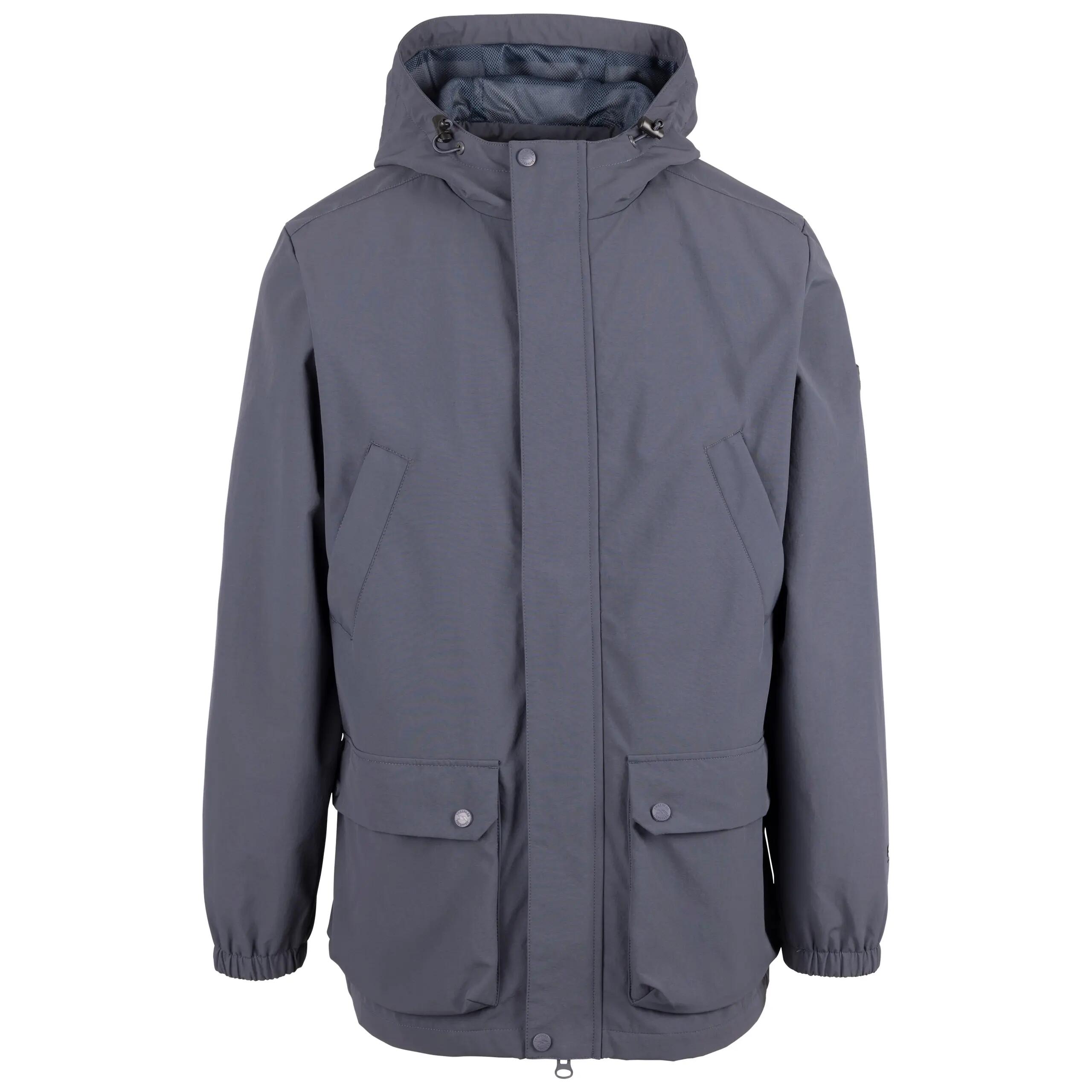 Mens Adjustable Grown On Hood Full Length Casual Jacket - Cutsdean 1/4