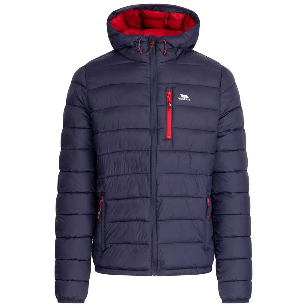 Mens Padded Casual Jacket Hooded Puffer Warm Coat with Pockets Mikail