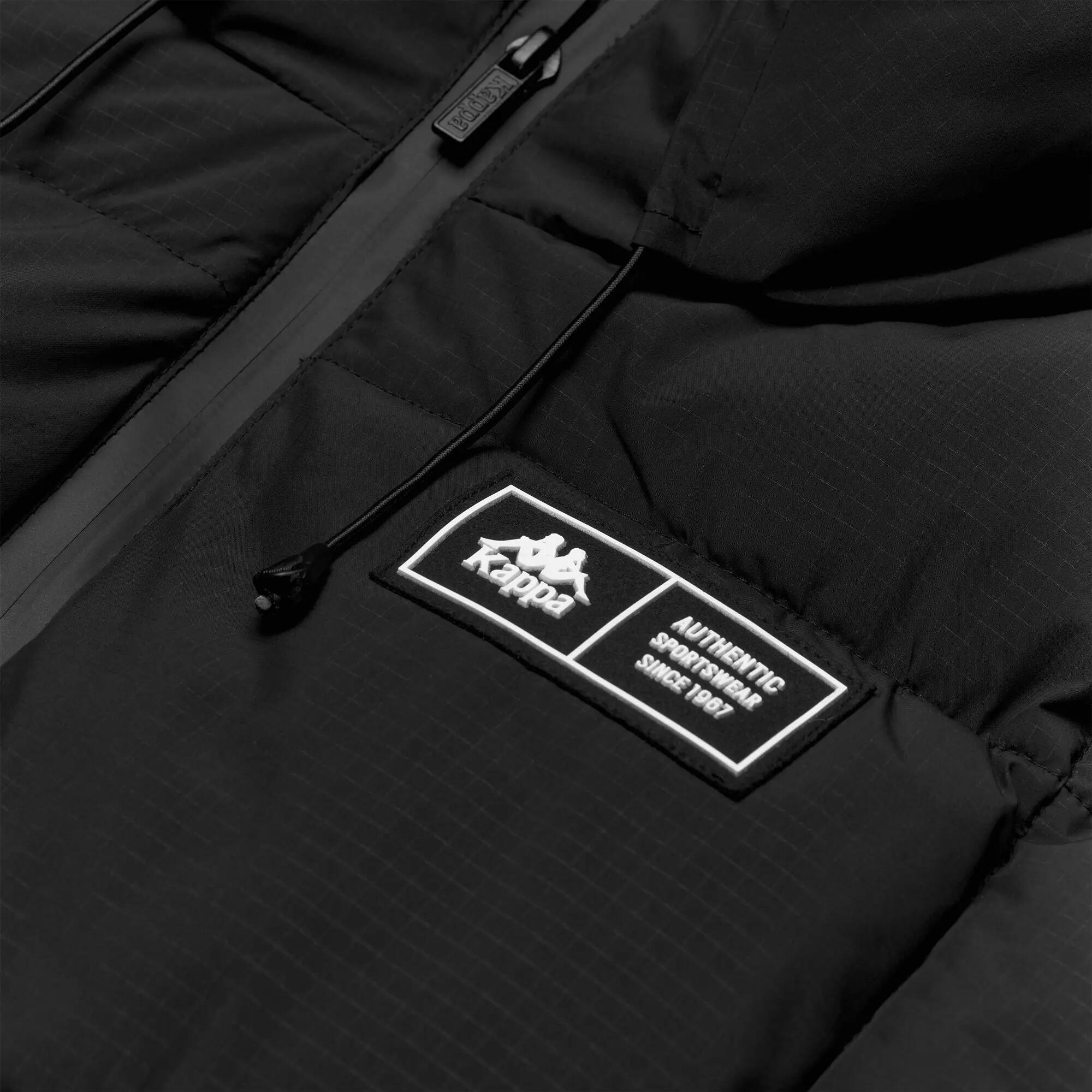 Giubbotto da uomo in poliestere nero da streetwear sportivo 3/3