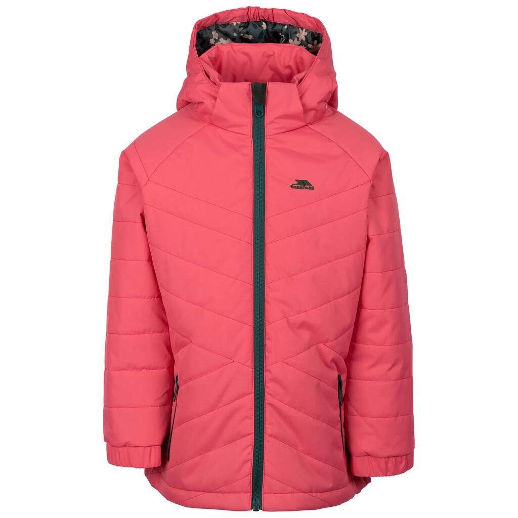 Kids Quilted Casual Jacket with Printed Lining Hooded Padded Coat Andee