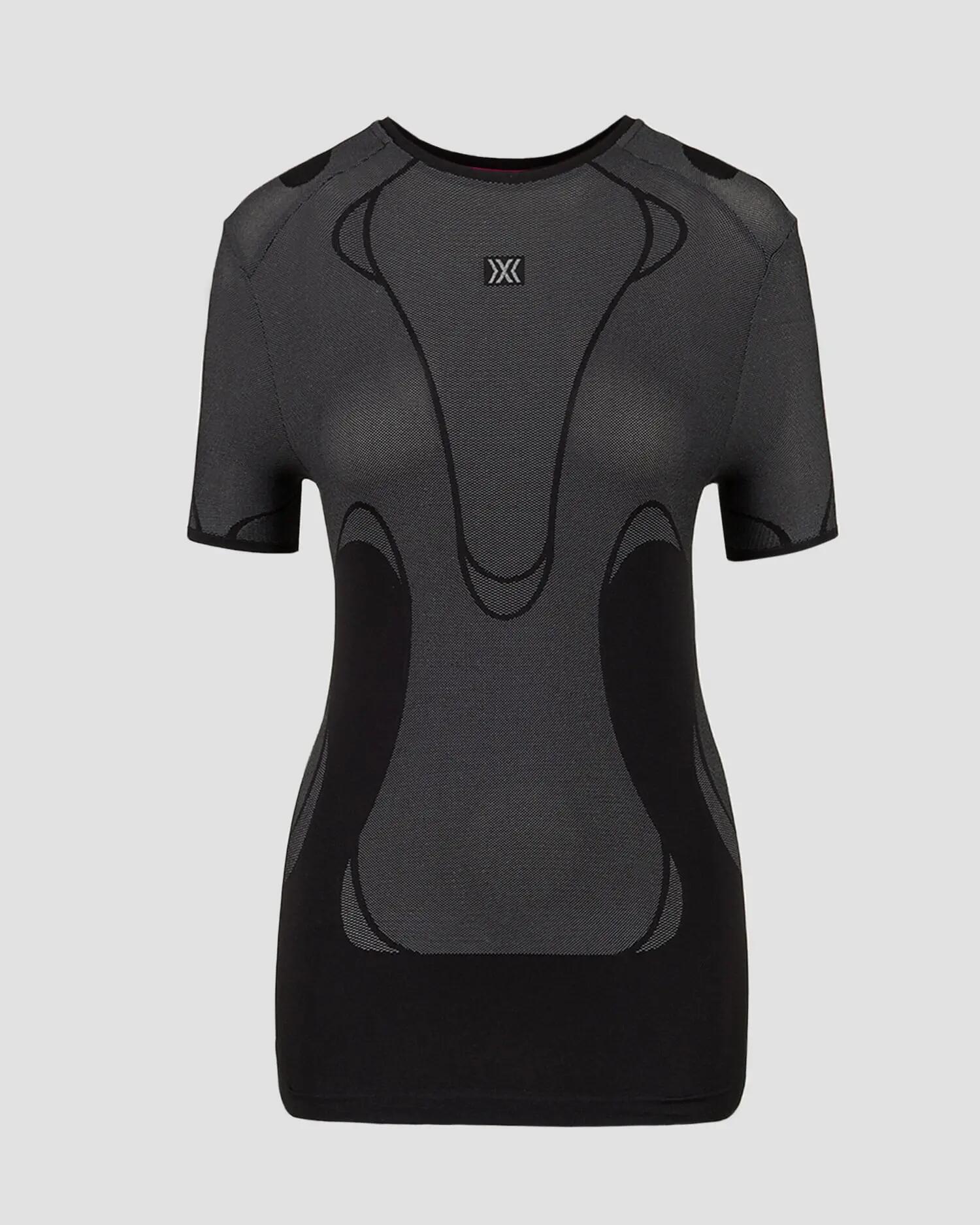 Koszulka damska X-Bionic Xceed Run Perform Shirt X Black X White B124 1/4