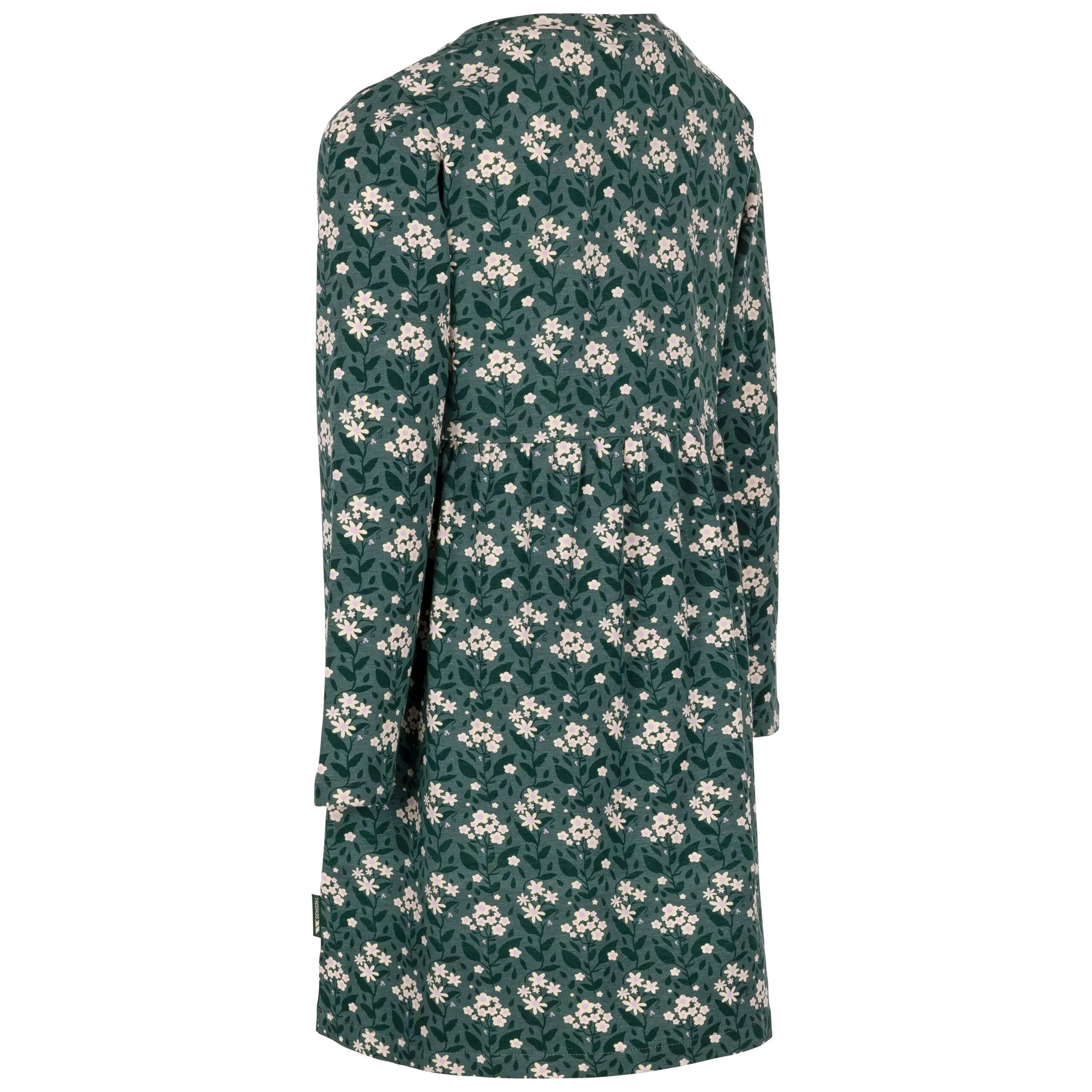 Girls Long Sleeve Floral Dress with Pockets Junie 2/2