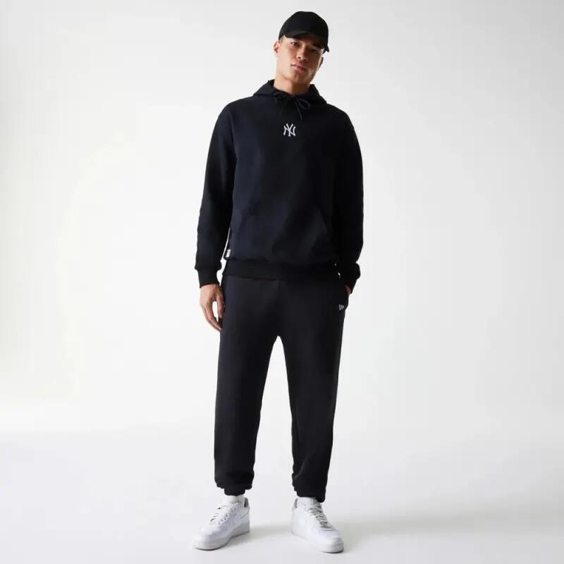 New Era schwarze Oversized Kapuzen-Sweatshirt NY - 80% Baumwolle, 20% Polyester 4/4