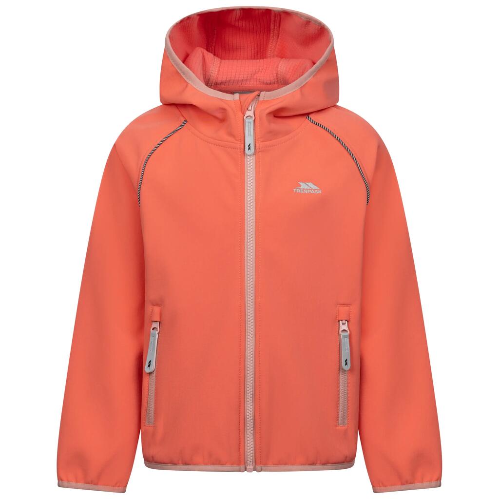 Unisex Kids Grown On Hood Reflective Piping Softshell Jacket - Belmoon