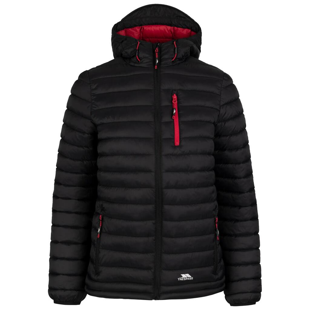 Womens Padded Casual Jacket Hooded Puffer Coat with Pockets - Lenka B