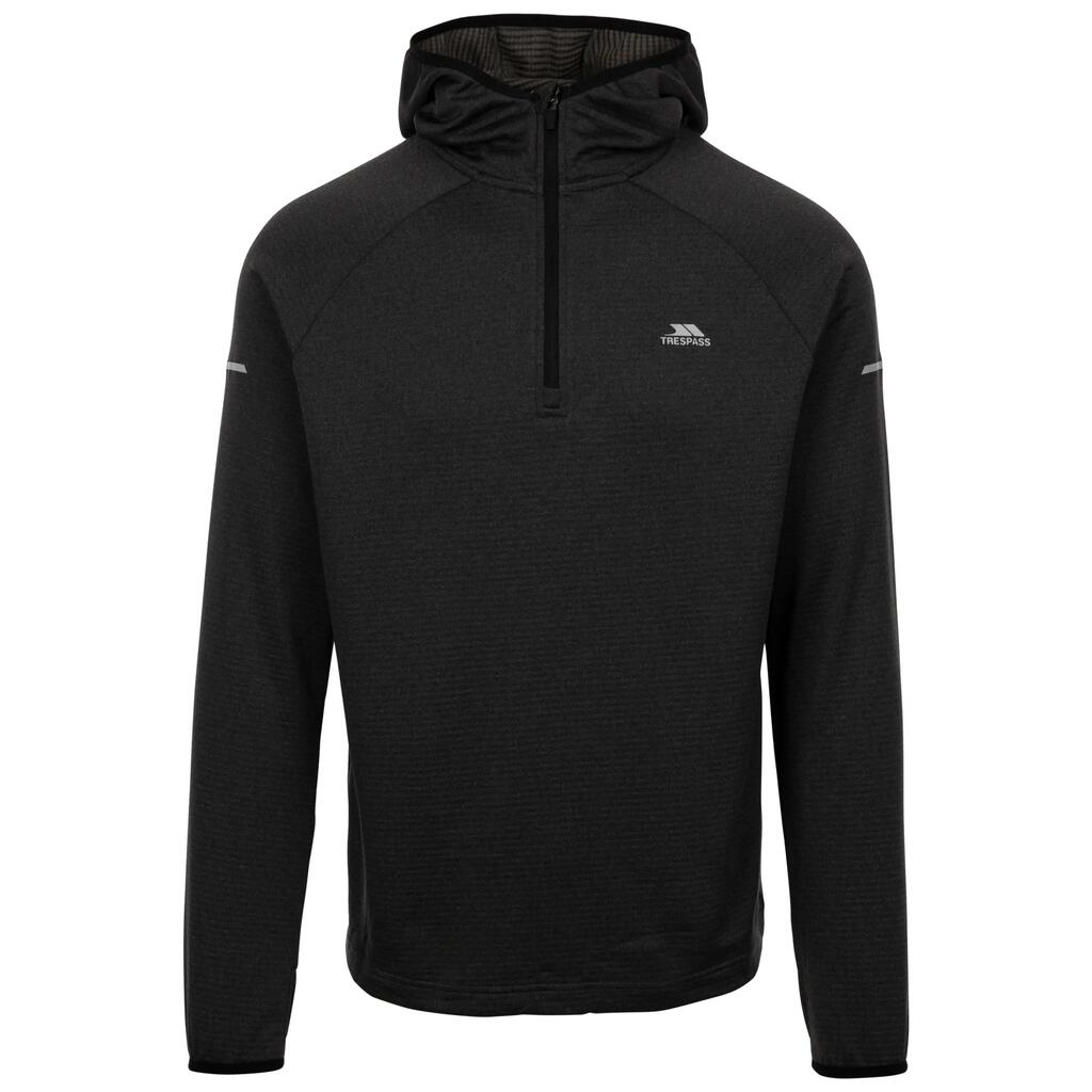 Mens Active Top Grown On Hood with 1/4 Zip Quick Dry Montgo
