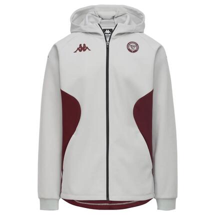 Veste à capuche Mequo Kappa Union Bordeaux Bègles Gris