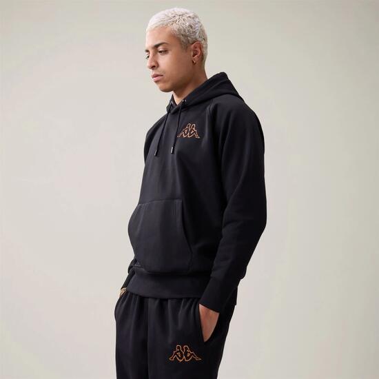 Sweat-shirt pour homme noir pour streetwear sportif