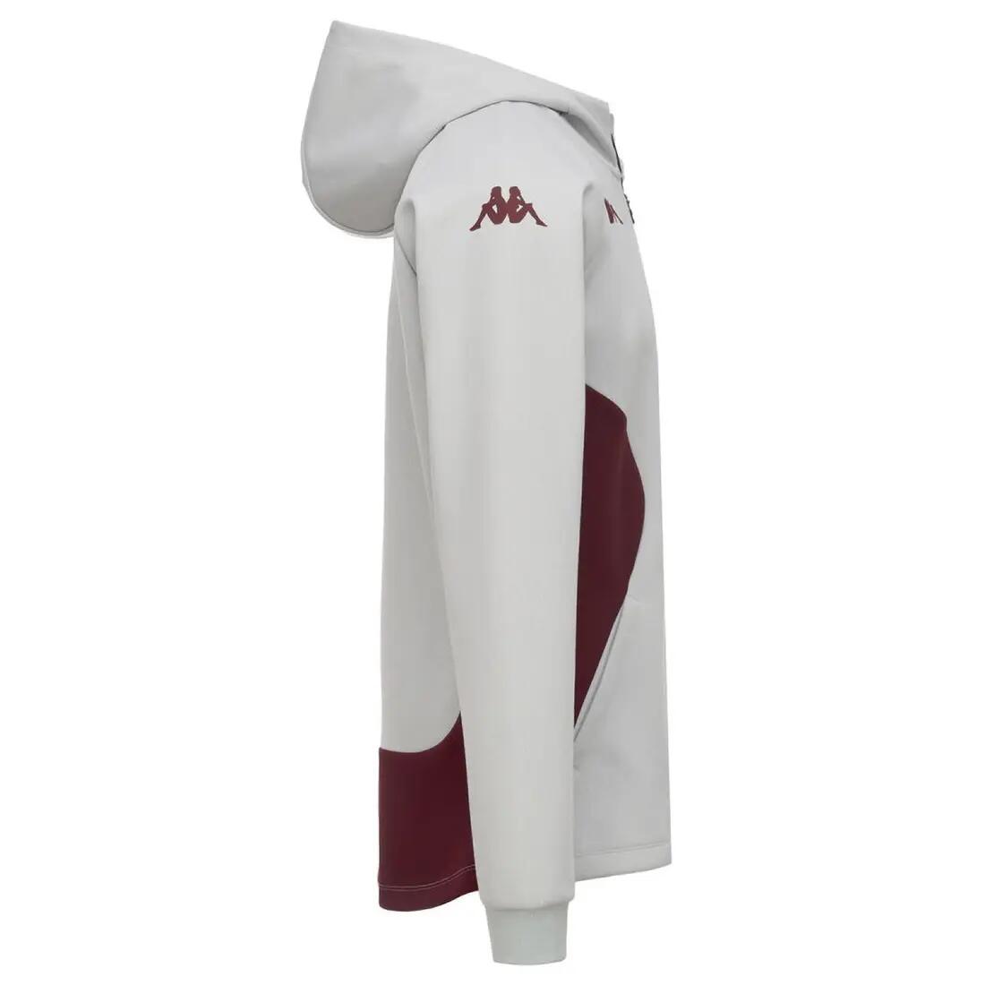 Veste à capuche Mequo Kappa Union Bordeaux Bègles Gris 3/3