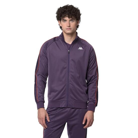 Sweat-shirt zippé pour homme violet pour streetwear sportif
