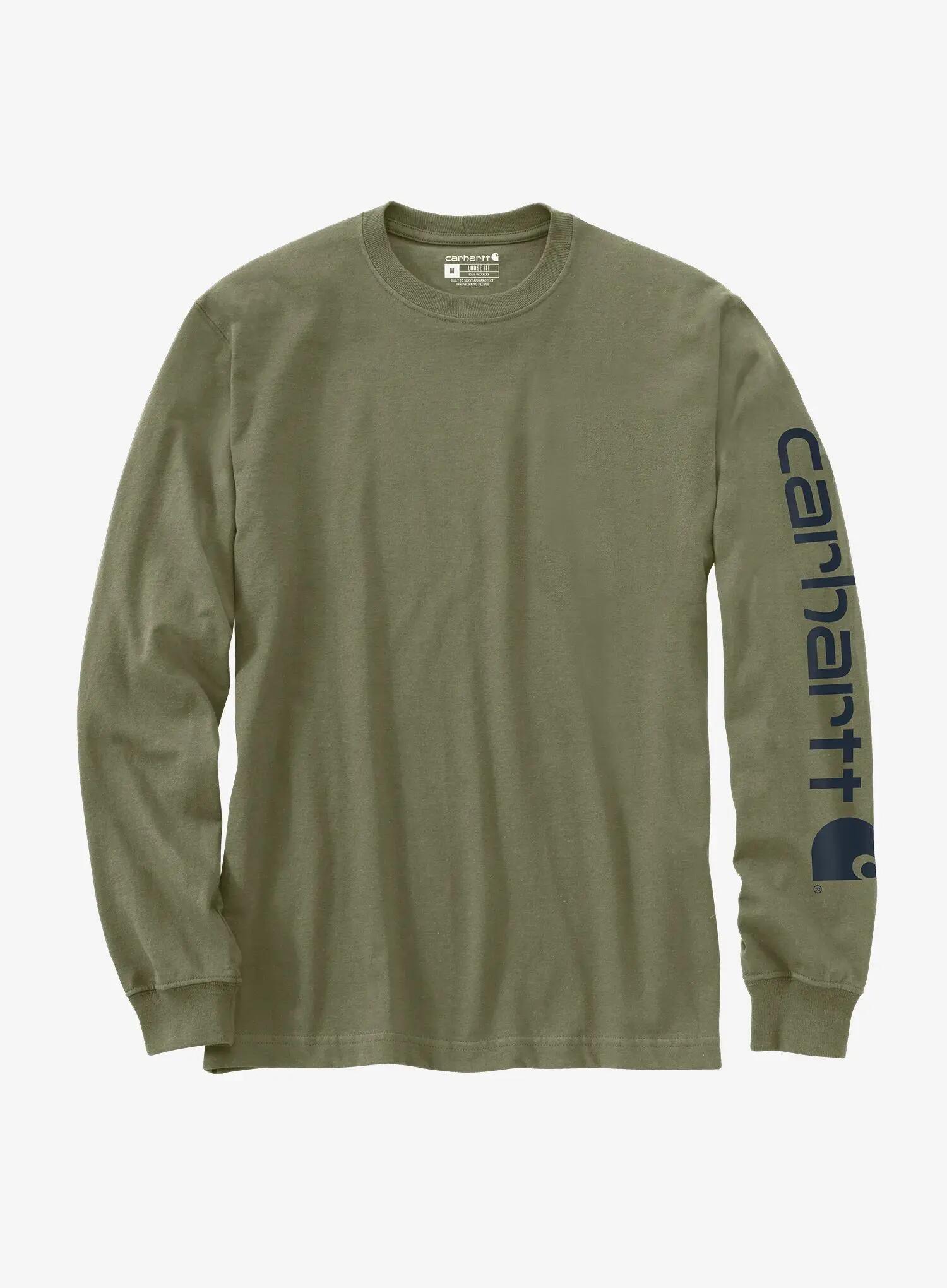 Bluza bez kaptura Carhartt Dearborn Relaxed LS Sleeve Logo T-Shirt 2/2