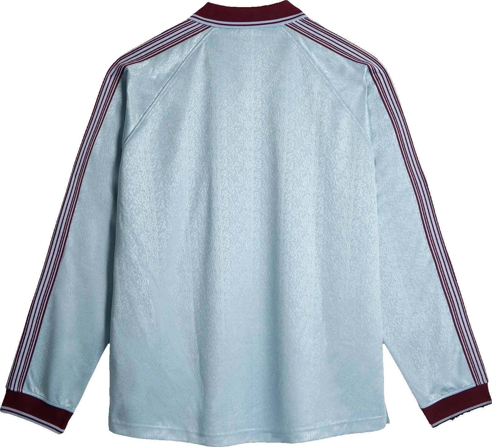 Camisa Polar Skate Co. Davie LS Shirt - Azul-celeste/vinho | Camisa 2/2