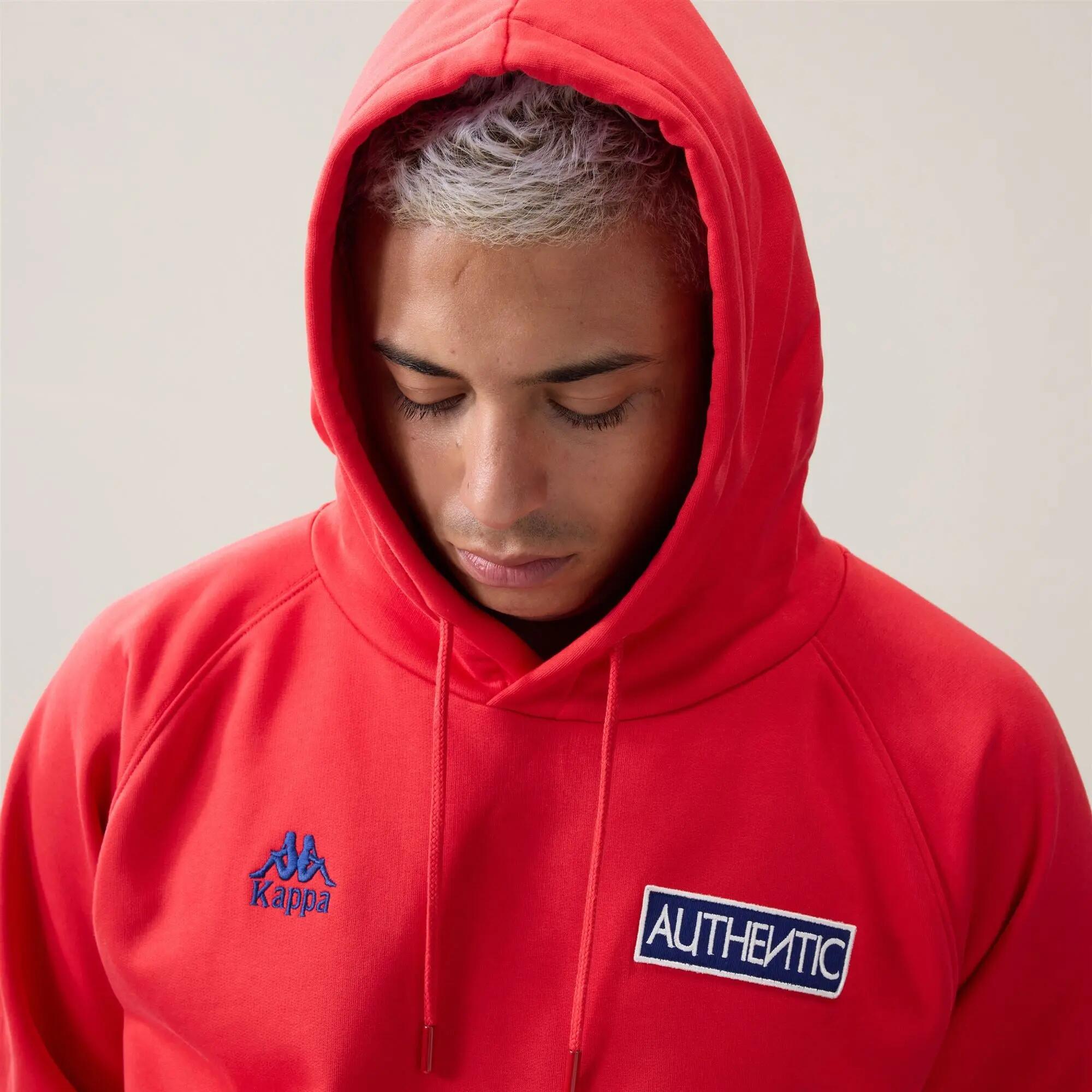 Sweat-shirt à capuche pour homme rouge pour streetwear sportif 6/6