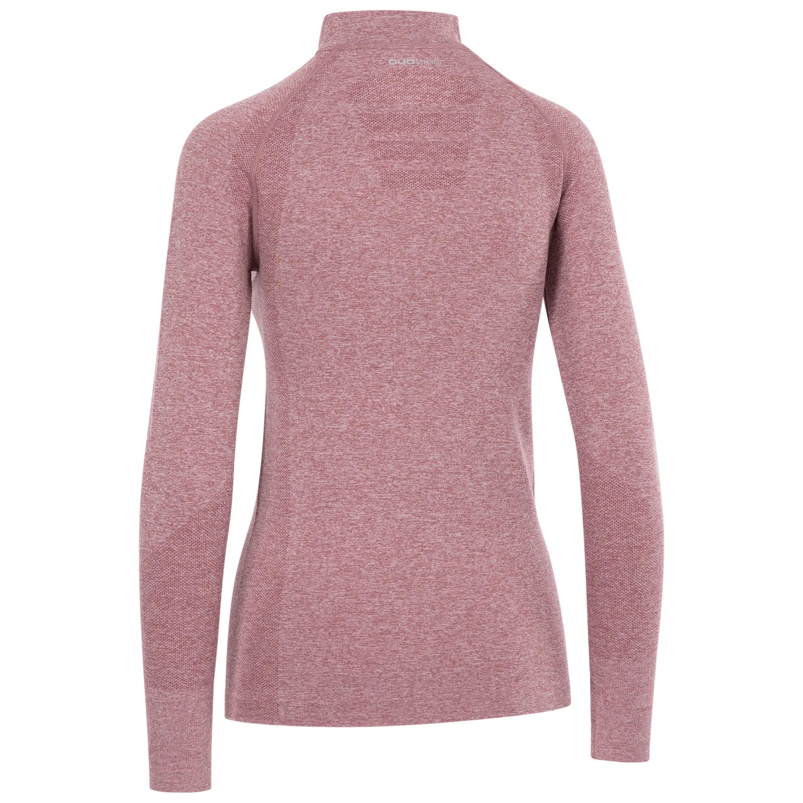 Womens 1/2 Zip Neck Seamless Reflective Logo Active Top Pelina 2/2